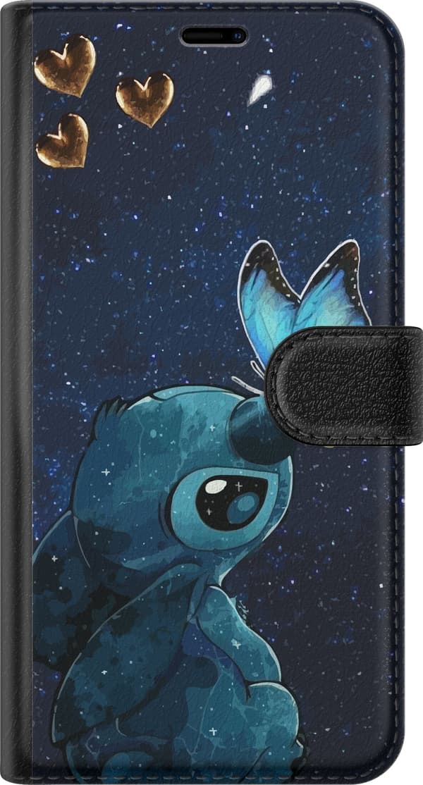 Kompatibelt Plånboksfodral till Apple iPhone X Stitch fjärill