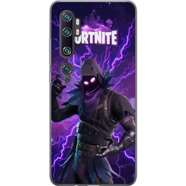 Xiaomi Mi Note 10 Pro Läpinäkyvä kuori Fortnite Raven