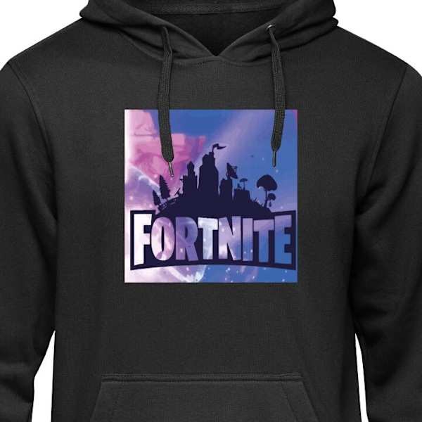 Hoodie til Voksen | Behagelig Hættetrøje Fortnite sort S