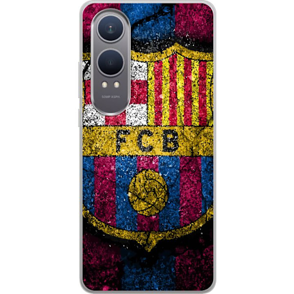 OnePlus Nord CE4 Lite Läpinäkyvä kuori FC Barcelona