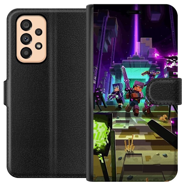 Samsung Galaxy A53 5G Lompakkokotelo Minecraft