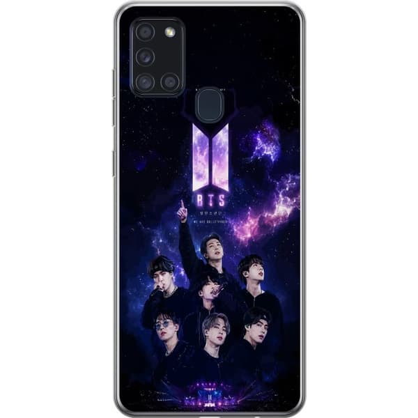 Kompatibelt Mobildeksel til Samsung Galaxy A21s BTS lila