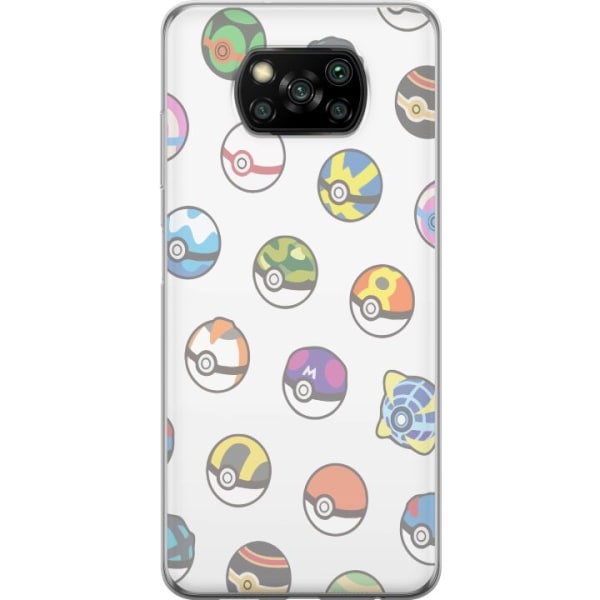 Xiaomi Poco X3 NFC Gjennomsiktig deksel Pokemon