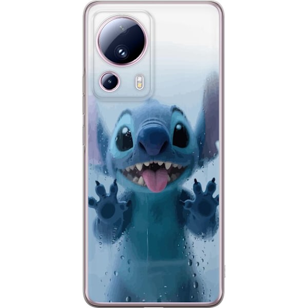 Xiaomi 13 Lite Genomskinligt Skal Stitch Window View – Stitch vid ett fönster i söt stil