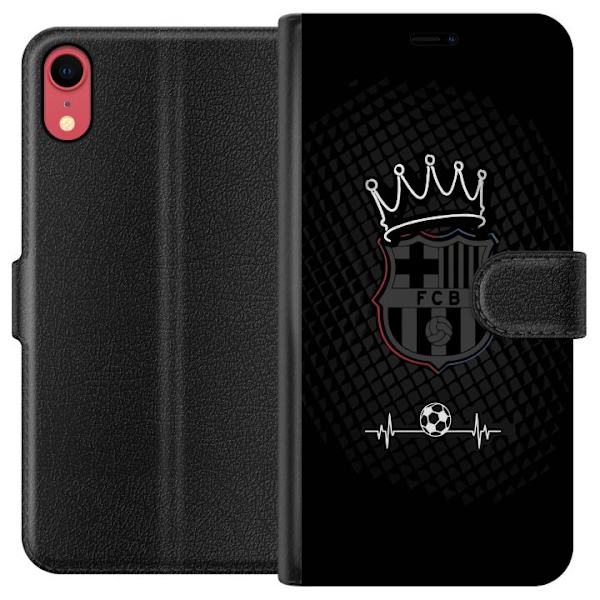 Apple iPhone XR Lompakkokotelo FC Barcelona Emblem Jalkapalloaihe Sininen Punainen Seuramerkki Katalonia La Liga Fanit Suosittu Ikoninen