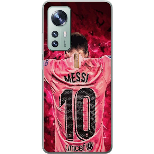 Xiaomi 12 Gennemsigtig cover Messi Fodbold Barcelona Argentina Motiv Legendarisk Spiller FC Barcelona Nummer 10 Sport Fodbold