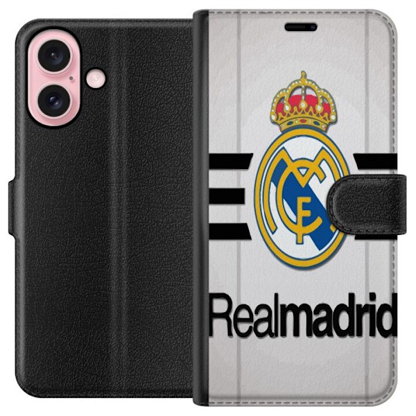 Apple iPhone 16 Lommeboketui Real Madrid