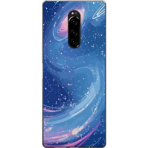 Sony Xperia 1 Läpinäkyvä kuori Galaksi