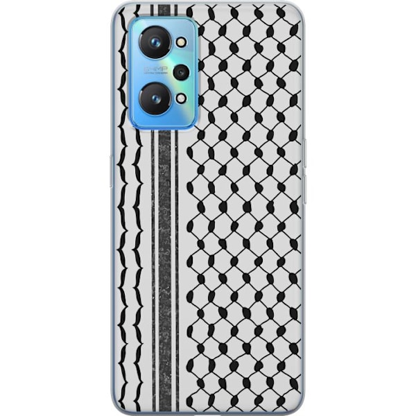 Realme GT Neo2 Läpinäkyvä kuori Palestiinalainen kuvio - perinteiseen tyyliin inspiroima keffiyeh-kangas