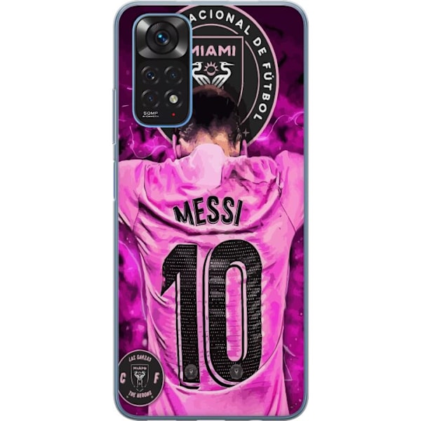 Xiaomi Redmi Note 11S Gennemsigtig cover Messi