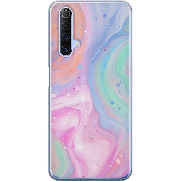 Realme X50 5G Gjennomsiktig deksel Pastellmarmor