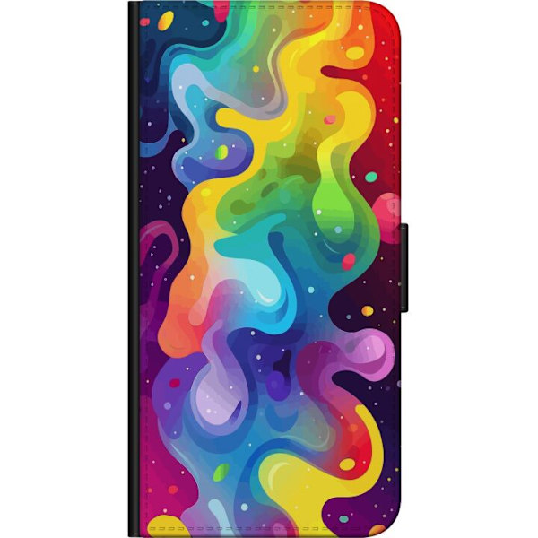 Huawei P smart Plånboksfodral Color Splash Abstrakt Konst Design Färgstarkt Mönster Modern Populär Väggkonst Grafiskt Trend