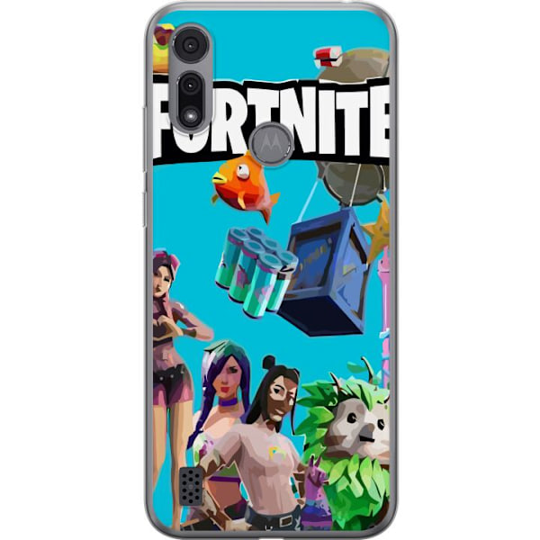 Motorola Moto E6i Gennemsigtig cover Fortnite