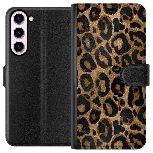 Kompatibelt Plånboksfodral till Samsung Galaxy S23+ Leopard Luxe