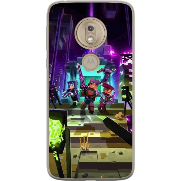 Motorola Moto G7 Play Gennemsigtig cover Minecraft