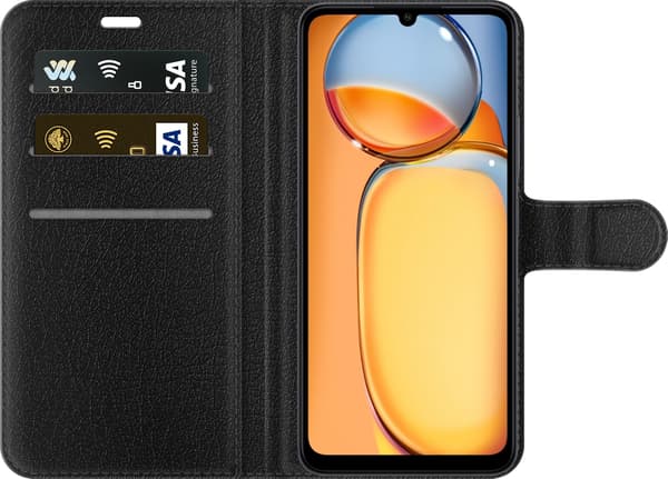 Yhteensopiva Lompakkokotelo Xiaomi Redmi 13C Grå spelkonsol harmaa