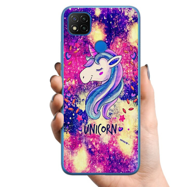 Xiaomi Redmi 9C TPU Mobilskal Unicorn Enhörning