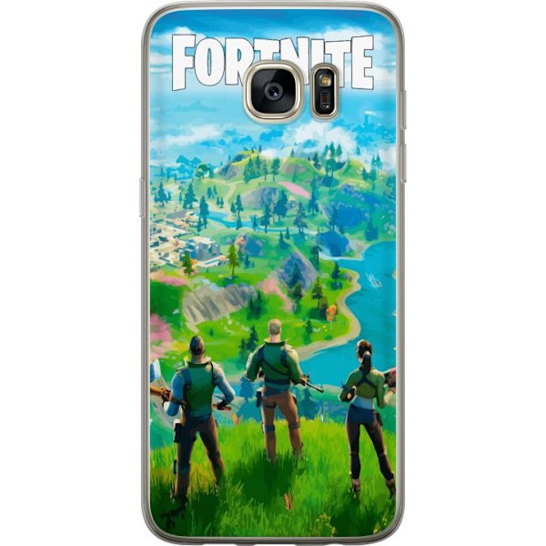 Samsung Galaxy S7 edge Läpinäkyvä kuori Fortnite