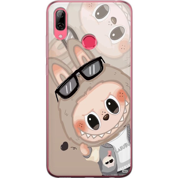 Huawei Y7 (2019) Läpinäkyvä kuori Labubu Rainbow Chaos