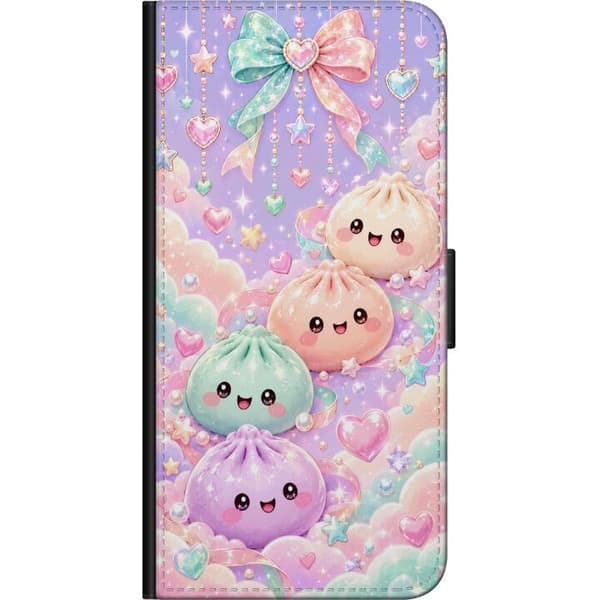 Kompatibel Tegnebogsetui til OnePlus 9 Pro Pastelvenner lilla