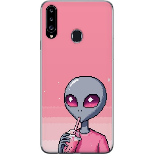 Samsung Galaxy A20s Gjennomsiktig deksel Alien Smoothie