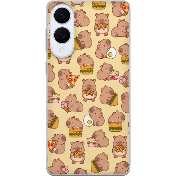 Samsung Galaxy S25 Edge Läpinäkyvä kuori Kawaii capybara puhelinkotelo useilla söpöillä hahmoilla