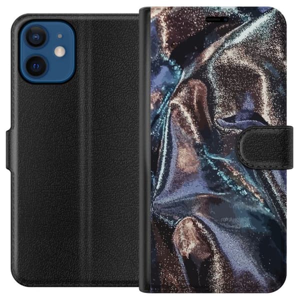 Kompatibelt Plånboksfodral till Apple iPhone 12 mini Glitter / Silke