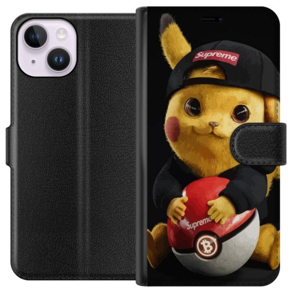 Apple iPhone 14 Tegnebogsetui Pikachu Supreme