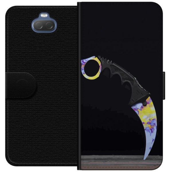 Sony Xperia 10 Plus Lompakkokotelo Karambit / Butterfly / M9 B