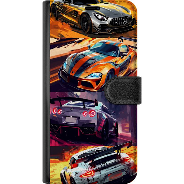 Apple iPhone 15 Lompakkokotelo Ralli kuume - vauhdikas teema r