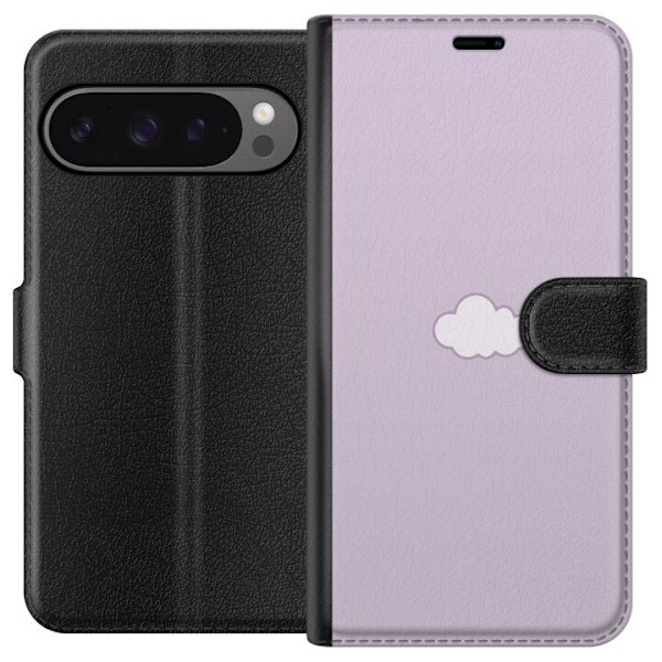 Google Pixel 9 Pro XL Lompakkokotelo Lila Pilvi - minimalistin
