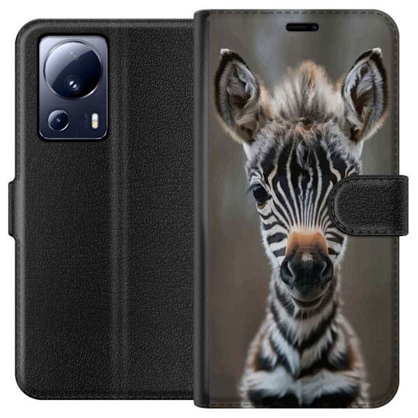 Xiaomi 13 Lite Plånboksfodral Giraff Djurmotiv Afrika Natur Grafiskt Motiv Savann Vilda Djur Populär Väggkonst Exotiskt Tema