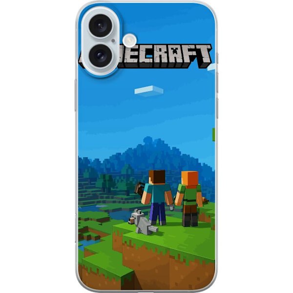 Apple iPhone 16 Plus Läpinäkyvä kuori Minecraft Key Art