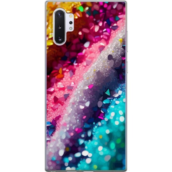 Samsung Galaxy Note10+ Läpinäkyvä kuori Glitter