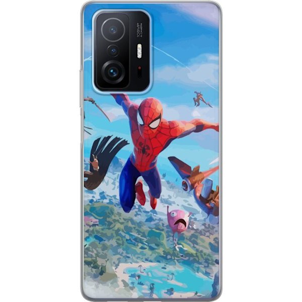 Xiaomi 11T Gennemsigtig cover Fortnite Spiderman