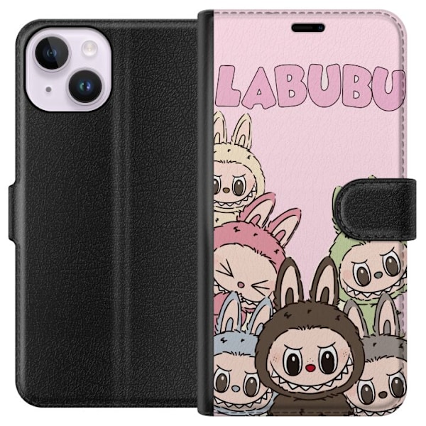 Apple iPhone 15 Plånboksfodral Labubu Classics
