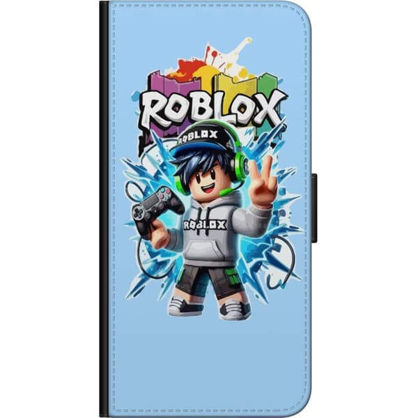 Kompatibel Tegnebogsetui til OnePlus 9 Pro Roblox-gamerkarakter med headset og controller