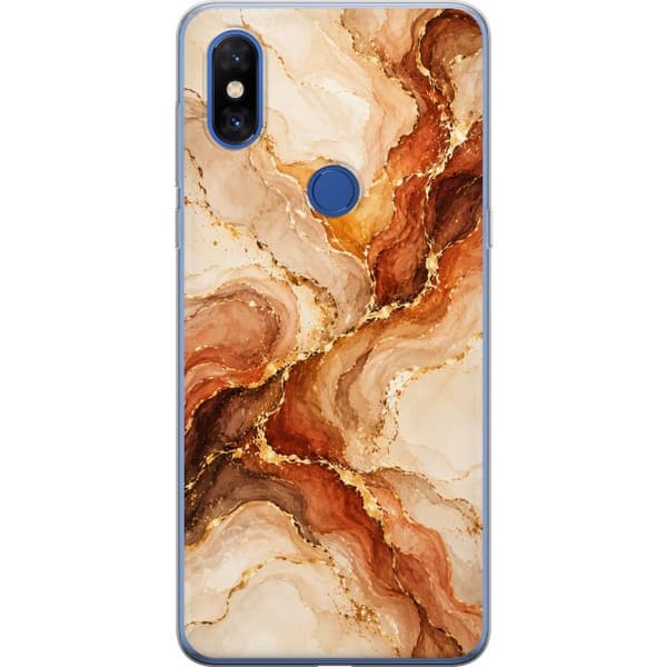 Kompatibelt Mobildeksel til Xiaomi Mi Mix 3 Høstagat beige
