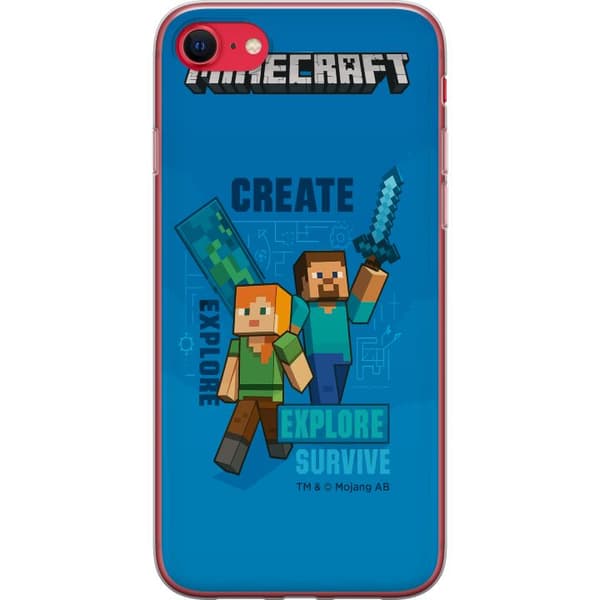 Kompatibelt Mobilskal till Apple iPhone SE (2022) Minecraft Caves