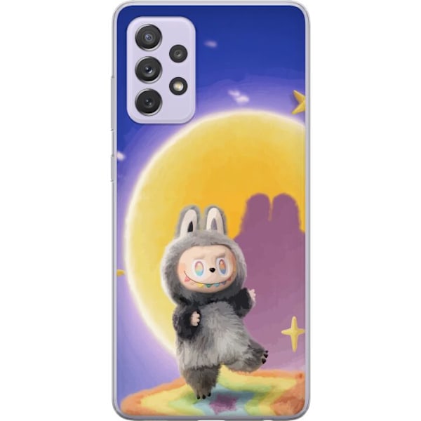 Samsung Galaxy A52s 5G Läpinäkyvä kuori Labubu Neon Pop - Neonväri pop-taiteen hirviö