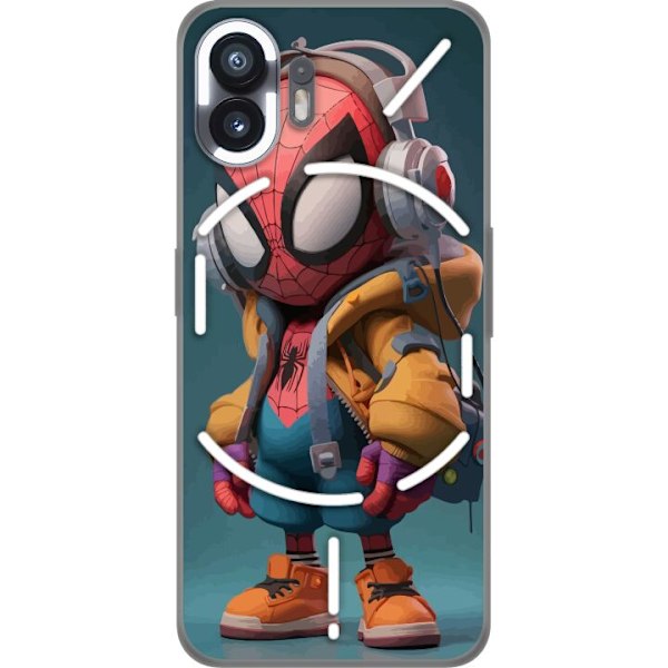 Nothing Phone (2) Gennemsigtig cover Spiderman