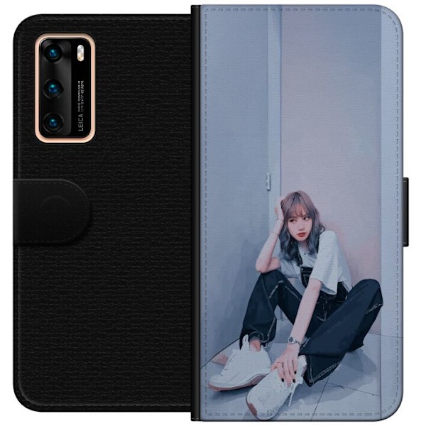 Huawei P40 Lommeboketui Lisa from Blackpink – K-pop Style Ic