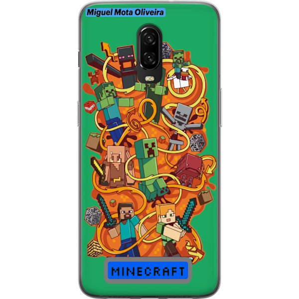 OnePlus 6T Läpinäkyvä kuori Minecraft