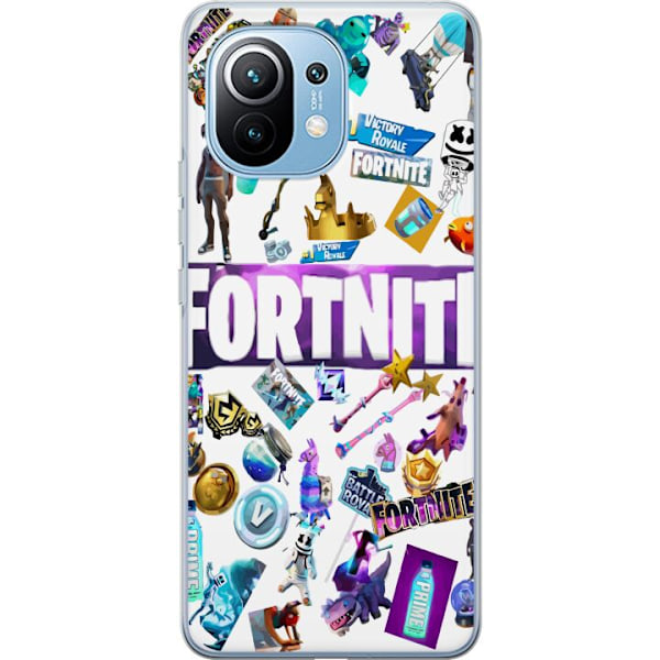 Xiaomi Mi 11 Gennemsigtig cover Fortnite