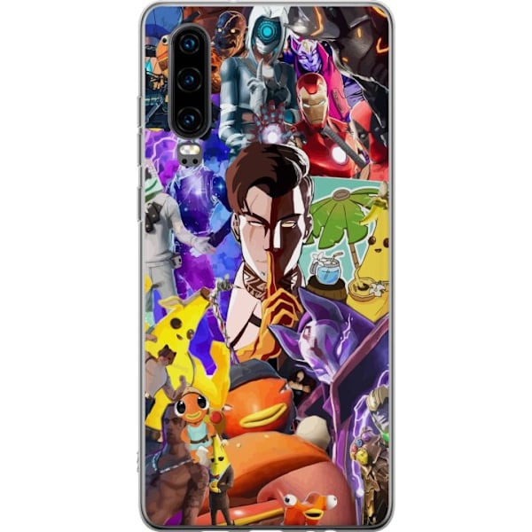 Huawei P30 Läpinäkyvä kuori Fortnite