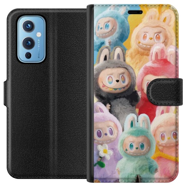 OnePlus 9 Plånboksfodral Labubu Sketch Style – Handritat monster i tusch
