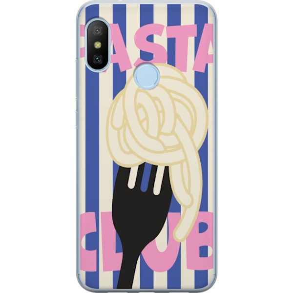 Xiaomi Mi A2 Lite Läpinäkyvä kuori Pasta Twirl