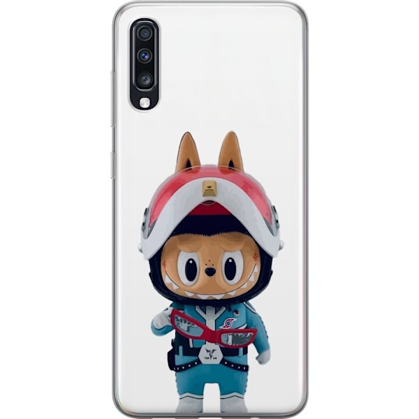 Samsung Galaxy A70 Läpinäkyvä kuori How2work Labubu hirviöt x Ultraman Blue -hahmo
