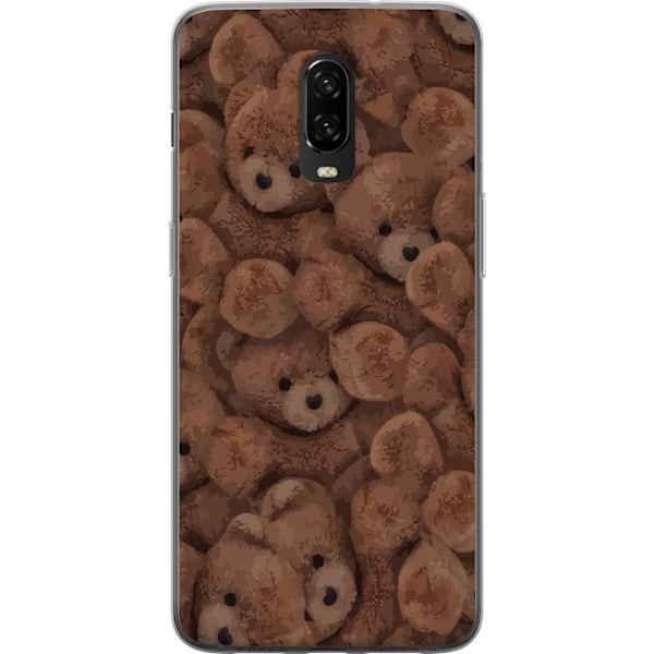 OnePlus 6T Läpinäkyvä kuori Teddy