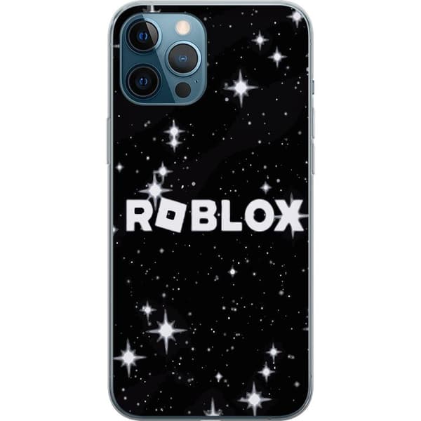 Kompatibelt Mobildeksel til Apple iPhone 12 Pro Max Roblox-logo i verdensrommet med stjerner